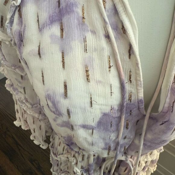 HEMANT & NANDITA Mini Purple Ruffle Dress
Size Medium-C9 - Picture 3 of 9